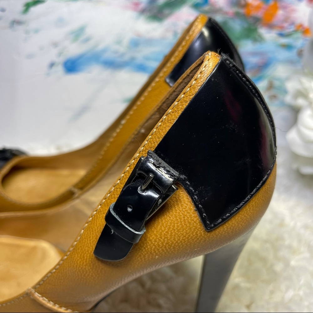 LAMB leather platform pump - Picture 3 of 10